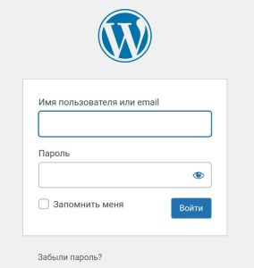 Админ-панель сайта на Вордпресс в мелочах входа 